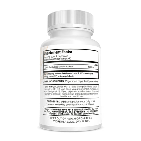 Cordyceps Militaris Mushroom Powder & Capsules